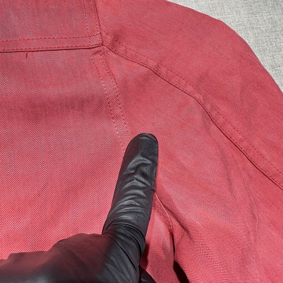 Coldwater Creek Shacket Jacket Shirt Womens PS Pink Pockets Button Long Sleeves - Picture 9 of 9